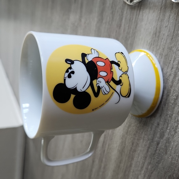 Disney Souvenoir mini Spoon w/ Mickey Charm & Disney Vintage Mickey Footed Mug! - Picture 3 of 10